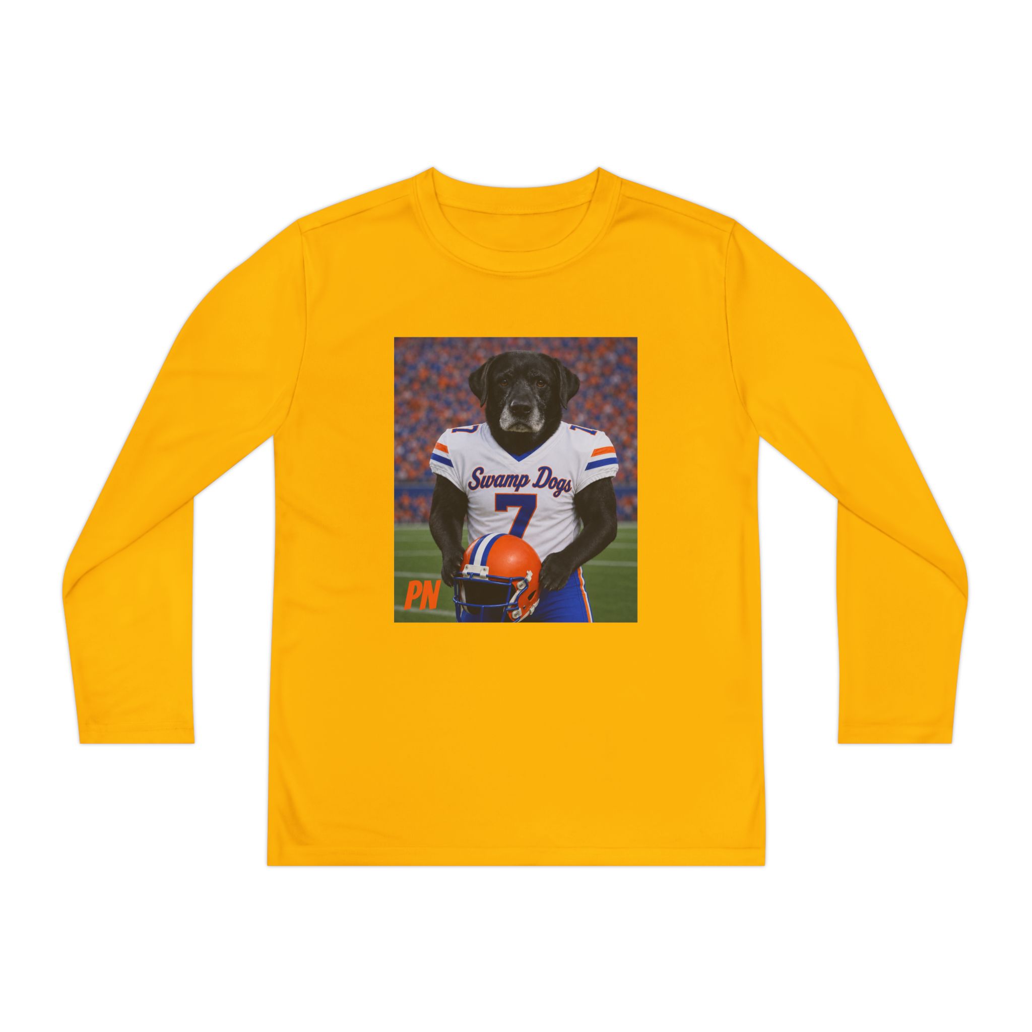 CUSTOM TEAMS AVAIL. : Game Day Legend | Custom Pet Graphic Youth Long Sleeve Competitor T-Shirt - Image 8