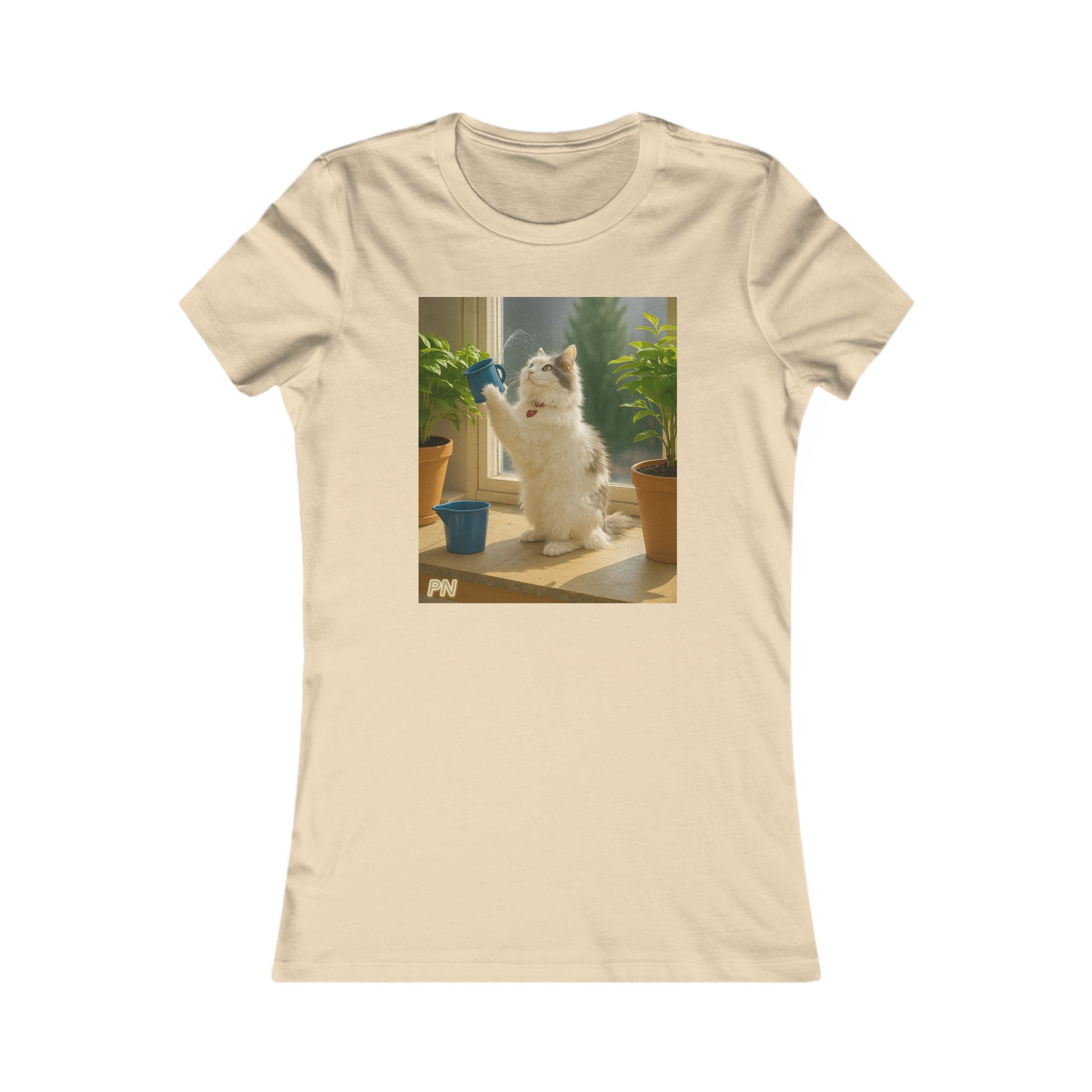 Whisker's & Watering Cans: The Joy Grows Here | Custom Pet Graphic Teen/Women's Favorite T-Shirt - Image 5